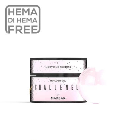 Gel Costruttore ChallenGel HG12 Milky Pink Shimmer by Makear