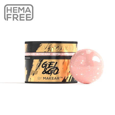 Gel Costruttore Gel&GO GG26 Glitter Nude by Makear